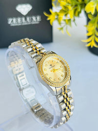 ORIGINAL DIAMOND TWO-TONE GOLDEN DIAL WATCH