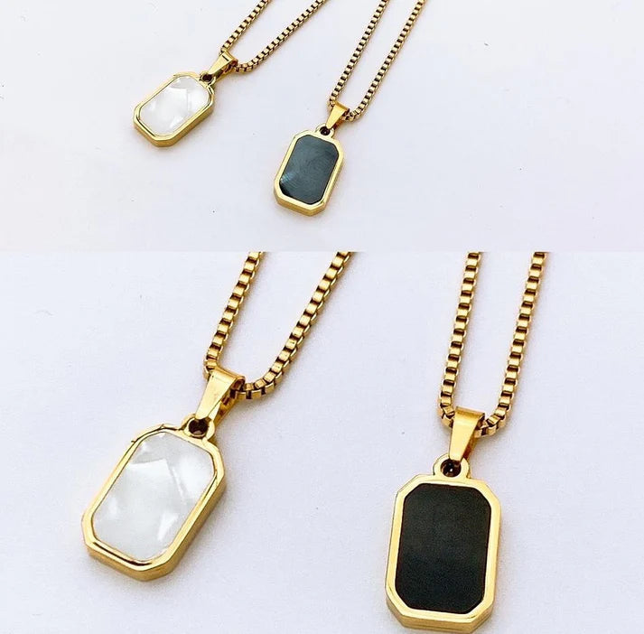 18K-GOLD PLATED DOUBLE SIDED PENDENT