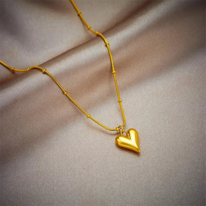 18K GOLD PLATED HEART PENDENT