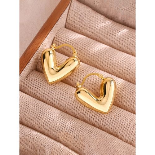 VINTAGE SIMPLE HEART SHAPED EARRING
