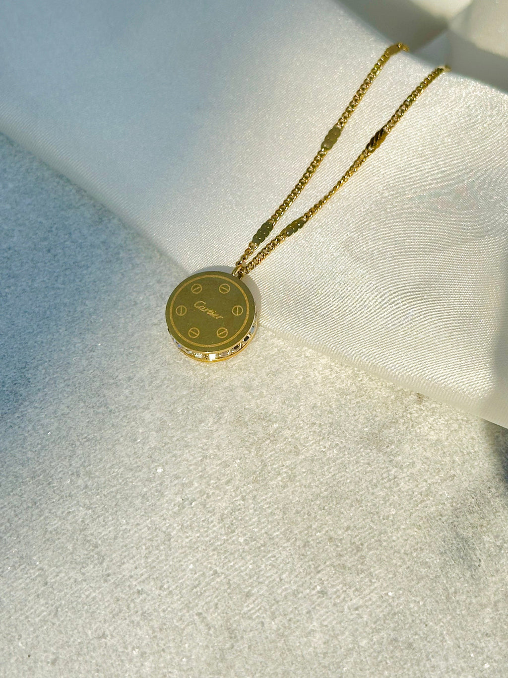 18K-GOLD PLATED CARTIER PENDENT
