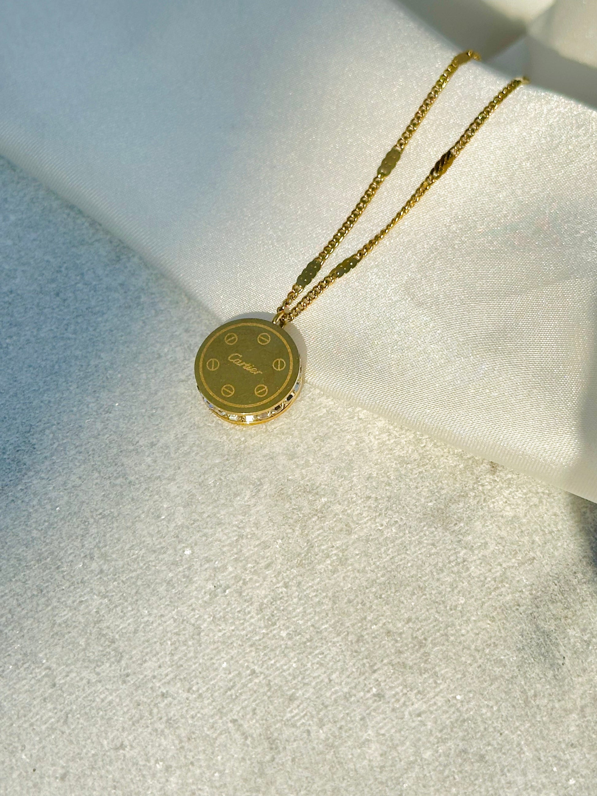 18K-GOLD PLATED CARTIER PENDENT