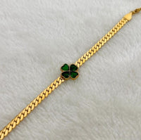 SNAKE CHAIN FLOWER BRACELET
