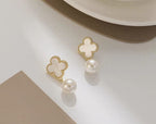 18K GOLD PLATED CLOVER EARRINGS