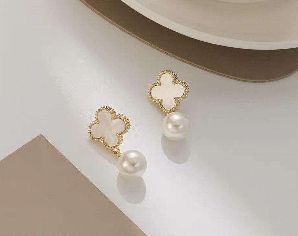 18K GOLD PLATED CLOVER EARRINGS