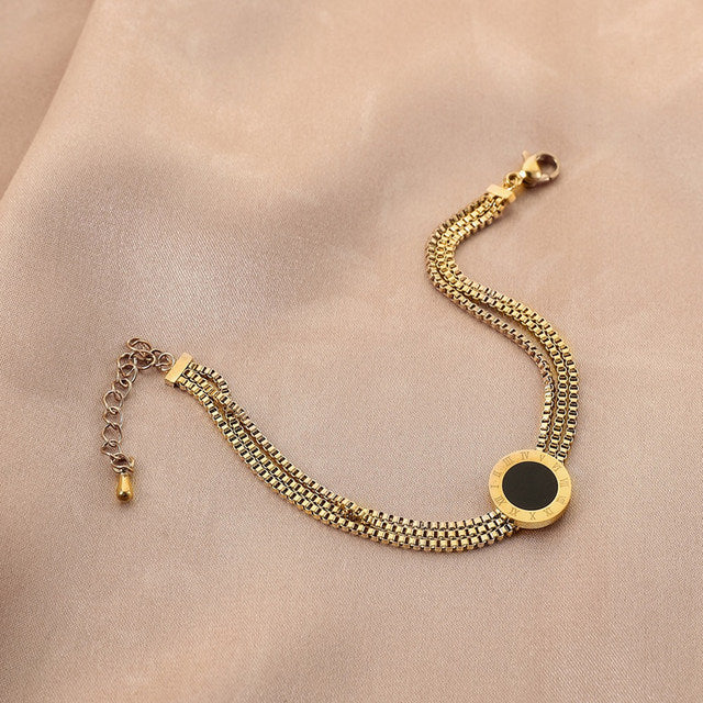 TRIPLE-LAYER ROMAN BRACELET