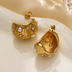 18K GOLD PLATED HOOP EARRINGS