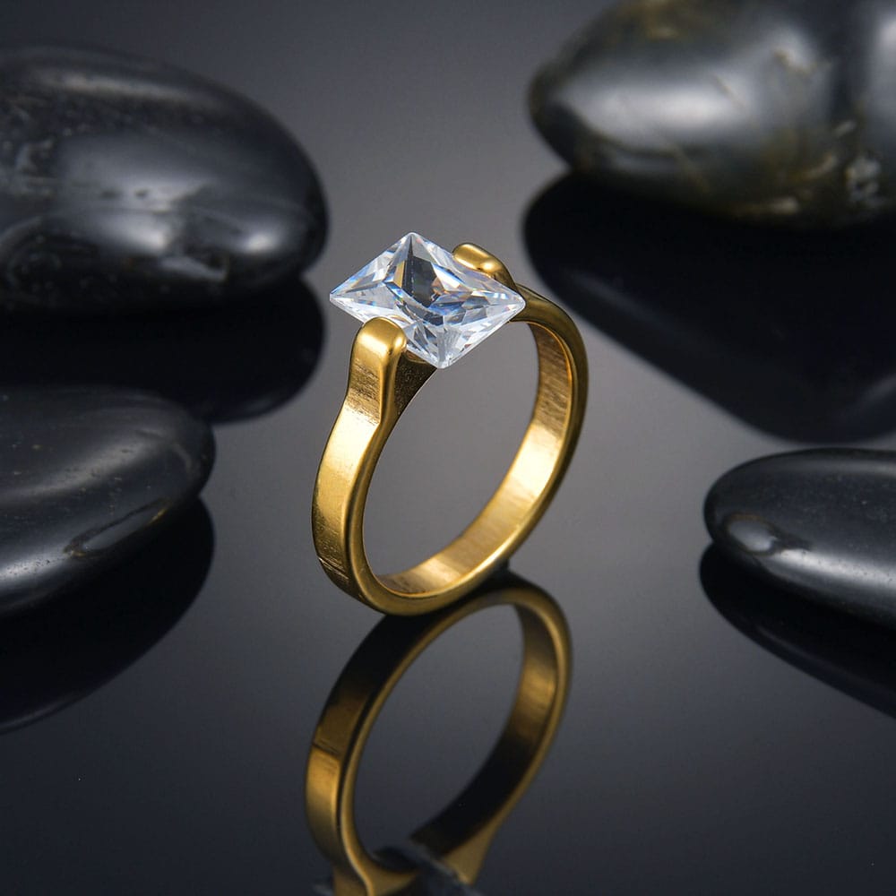 18K GOLD PLATED DOUBLE RING