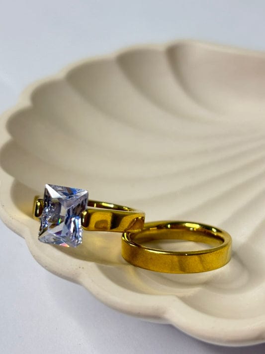 18K GOLD PLATED DOUBLE RING
