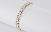 CUBIC ZIRCONIA CHAIN BRACELET