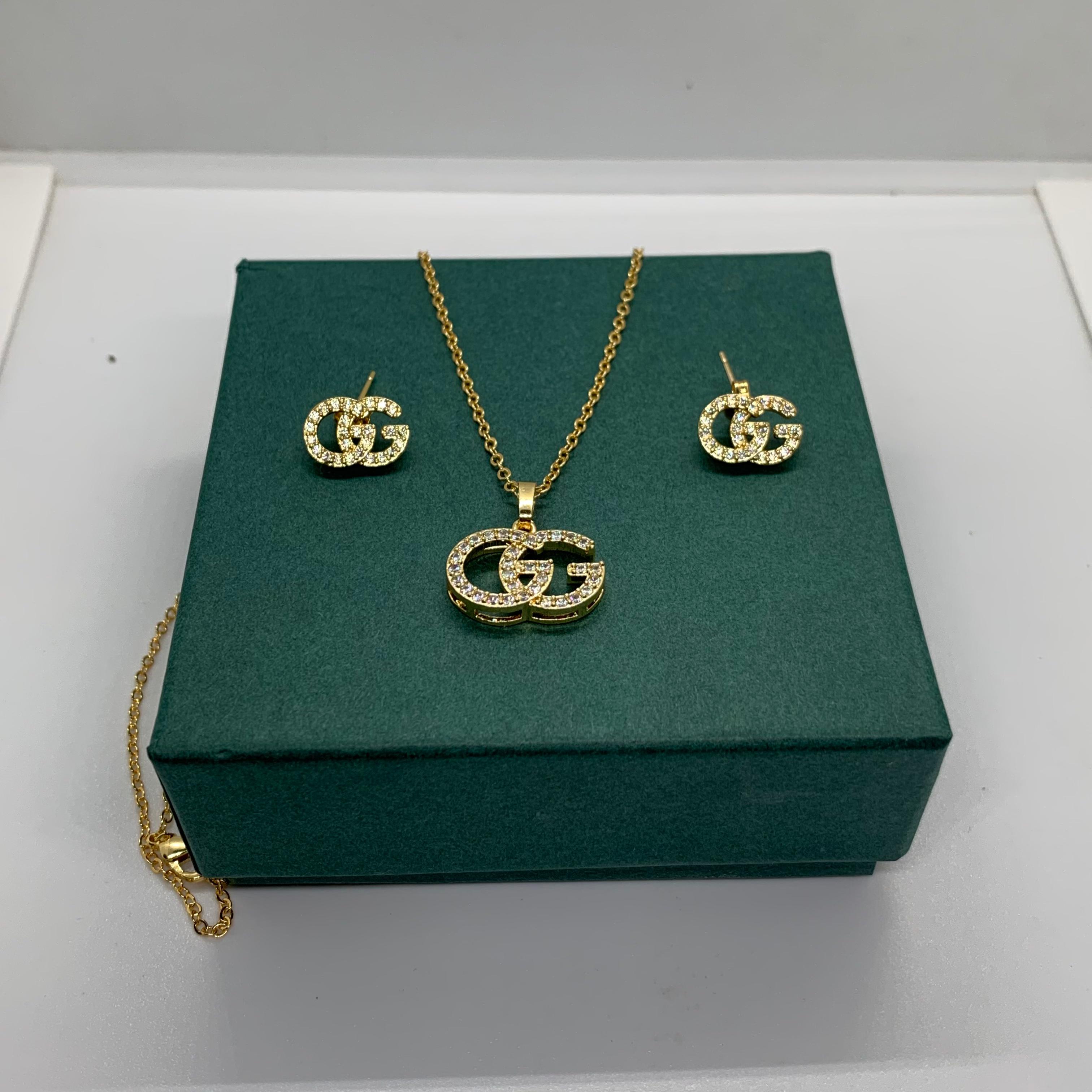 18K-GOLD PLATED GUCCI SET