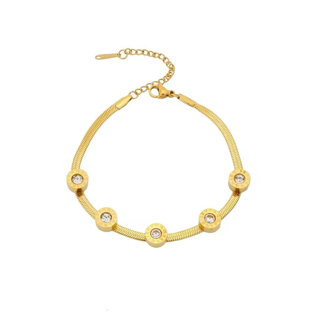 FIVE-STONE ROMAN BRACELET