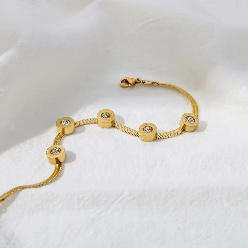 FIVE-STONE ROMAN BRACELET