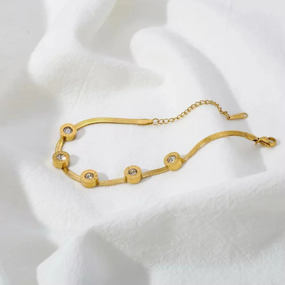 FIVE-STONE ROMAN BRACELET