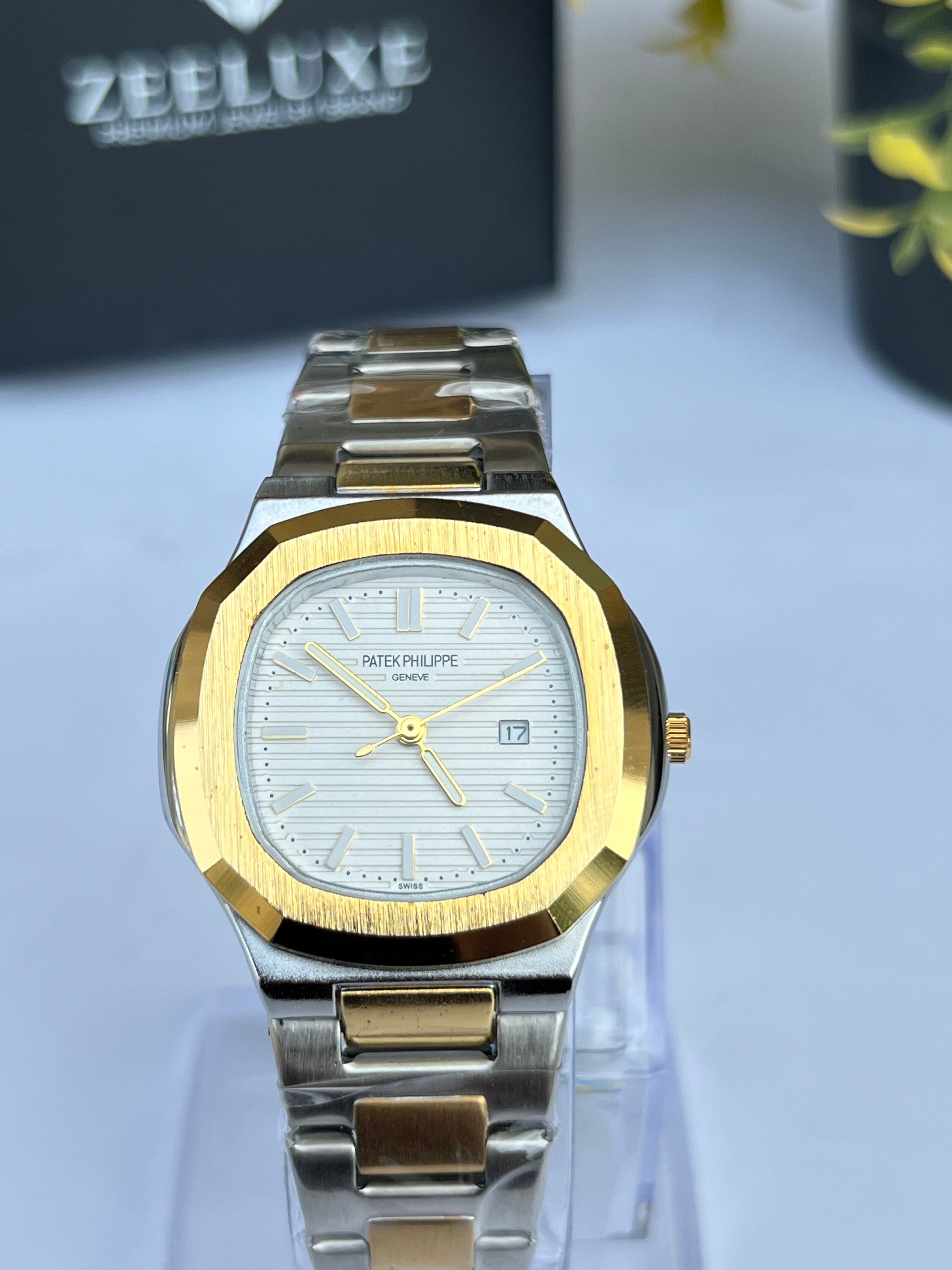 PATEK GOLDEN STAINLESS STEEL WATCH