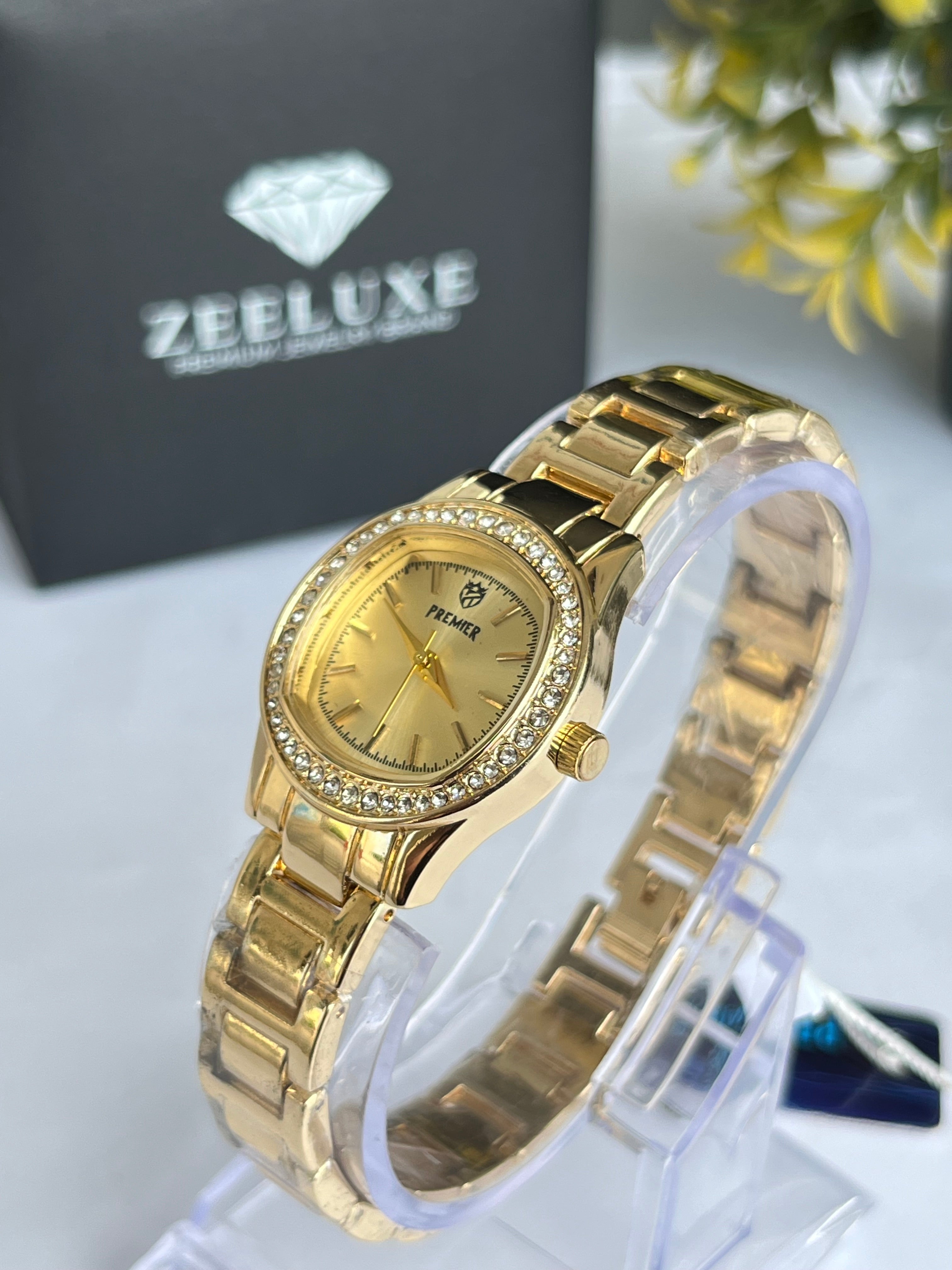 PREMIER GOLDEN CHAIN GOLDEN DIAL WATCH