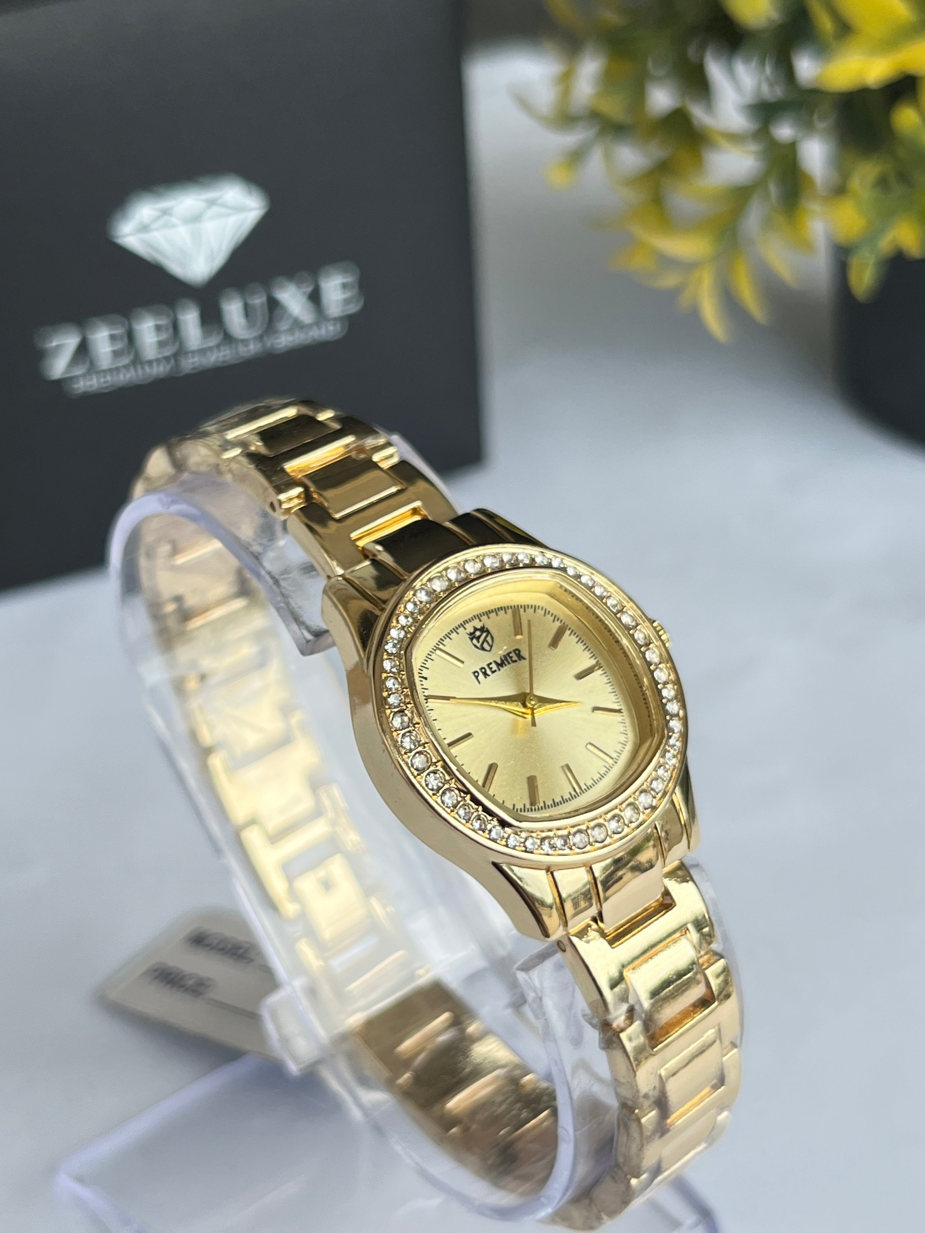 PREMIER GOLDEN CHAIN GOLDEN DIAL WATCH