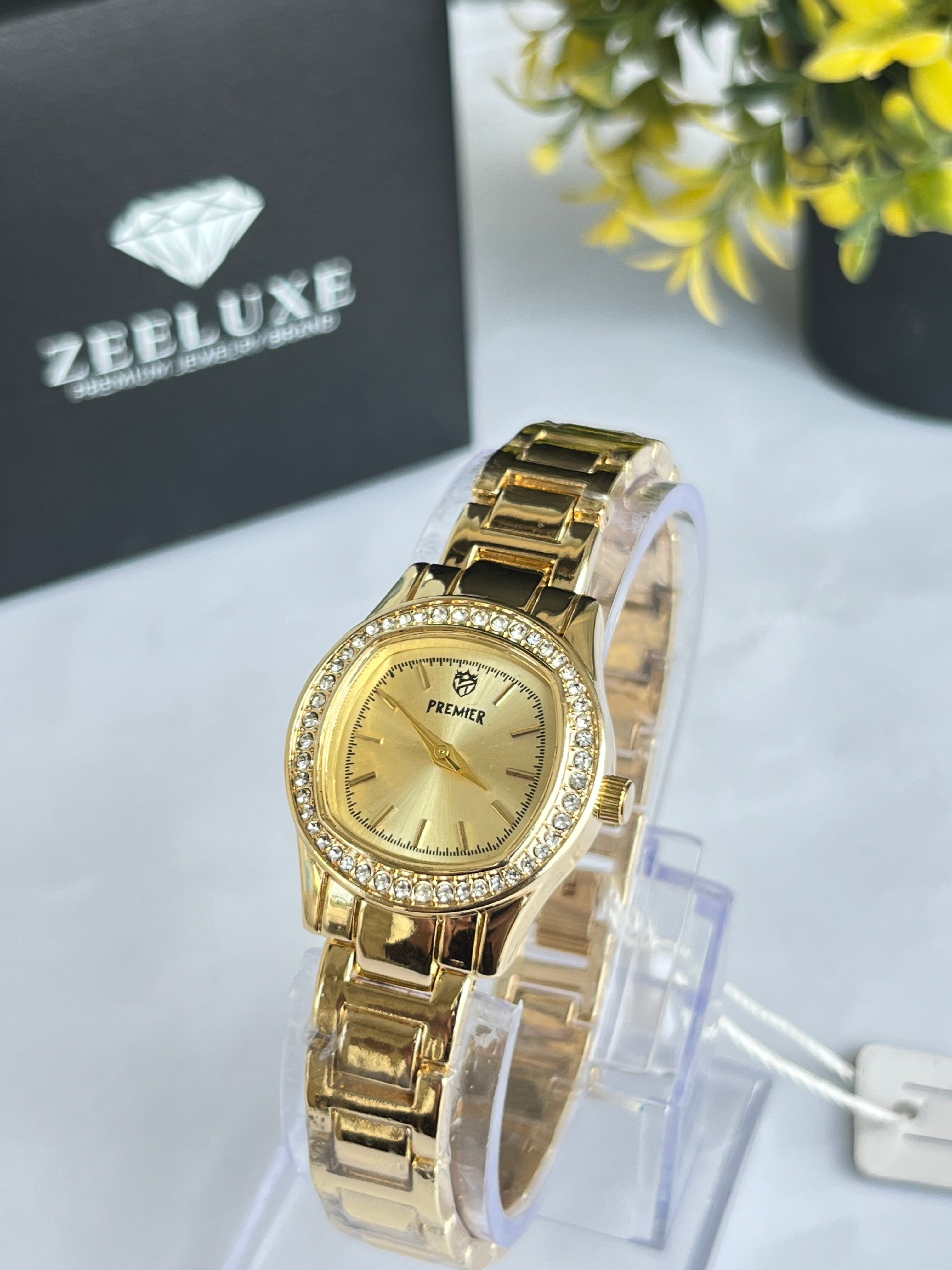 PREMIER GOLDEN CHAIN GOLDEN DIAL WATCH