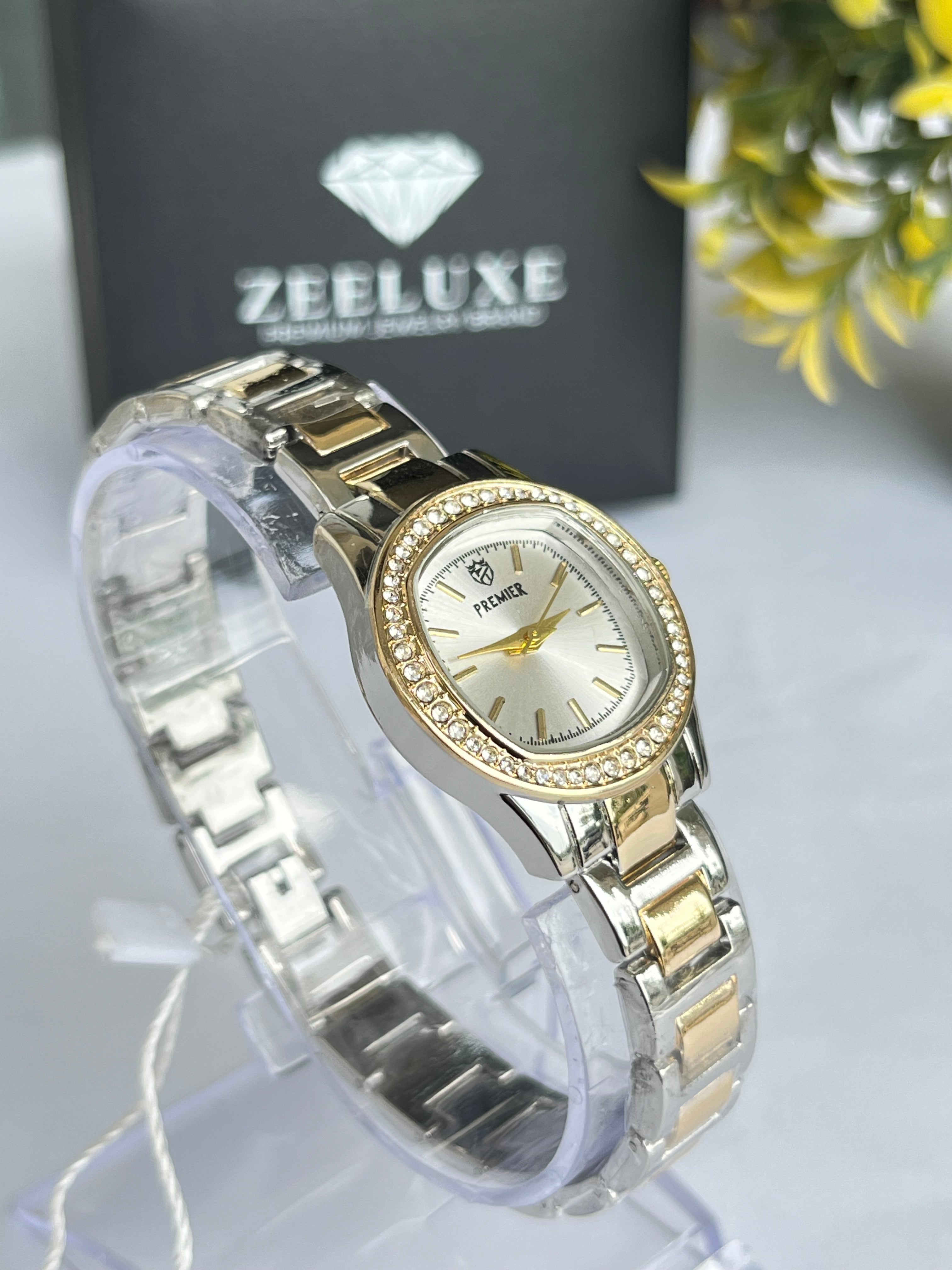 PREMIER TWO-TONE GOLDEN WHITE DIAL WATCH