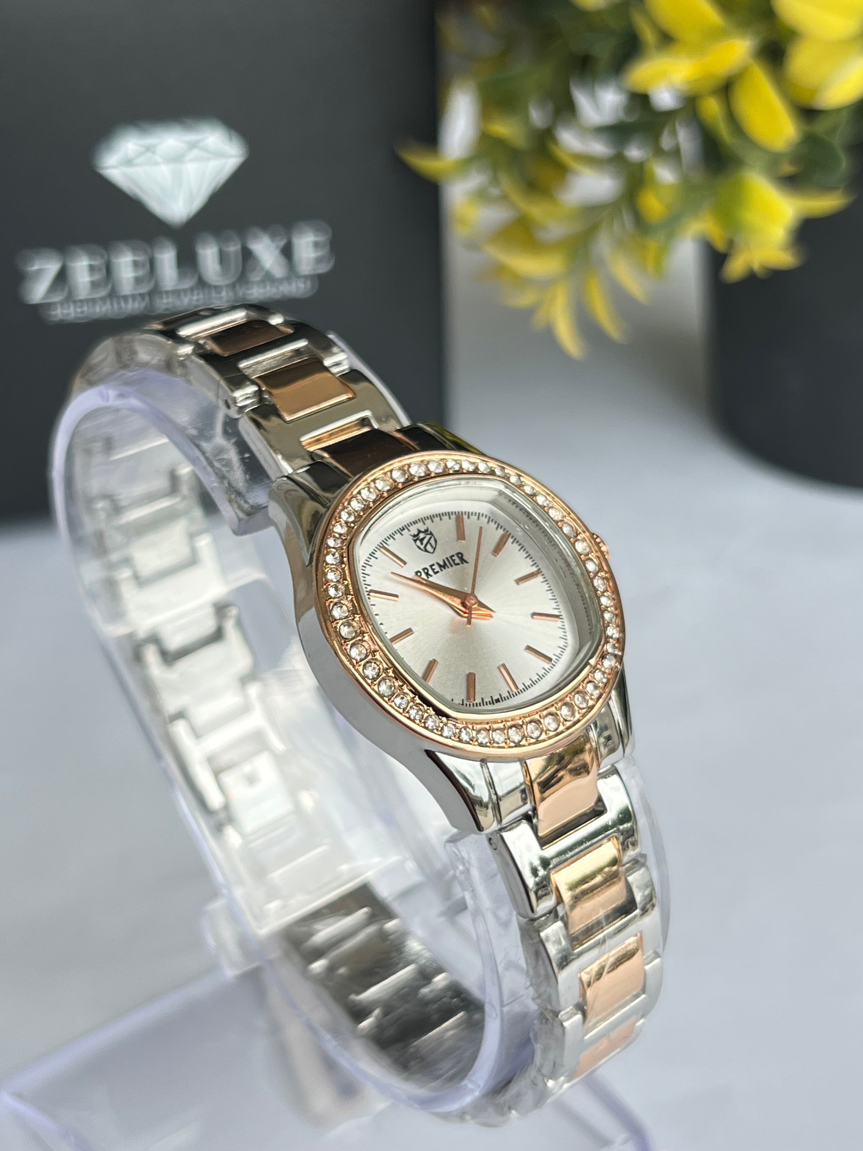 PREMIER TWO-TONE COPPER WHITE DIAL WATCH