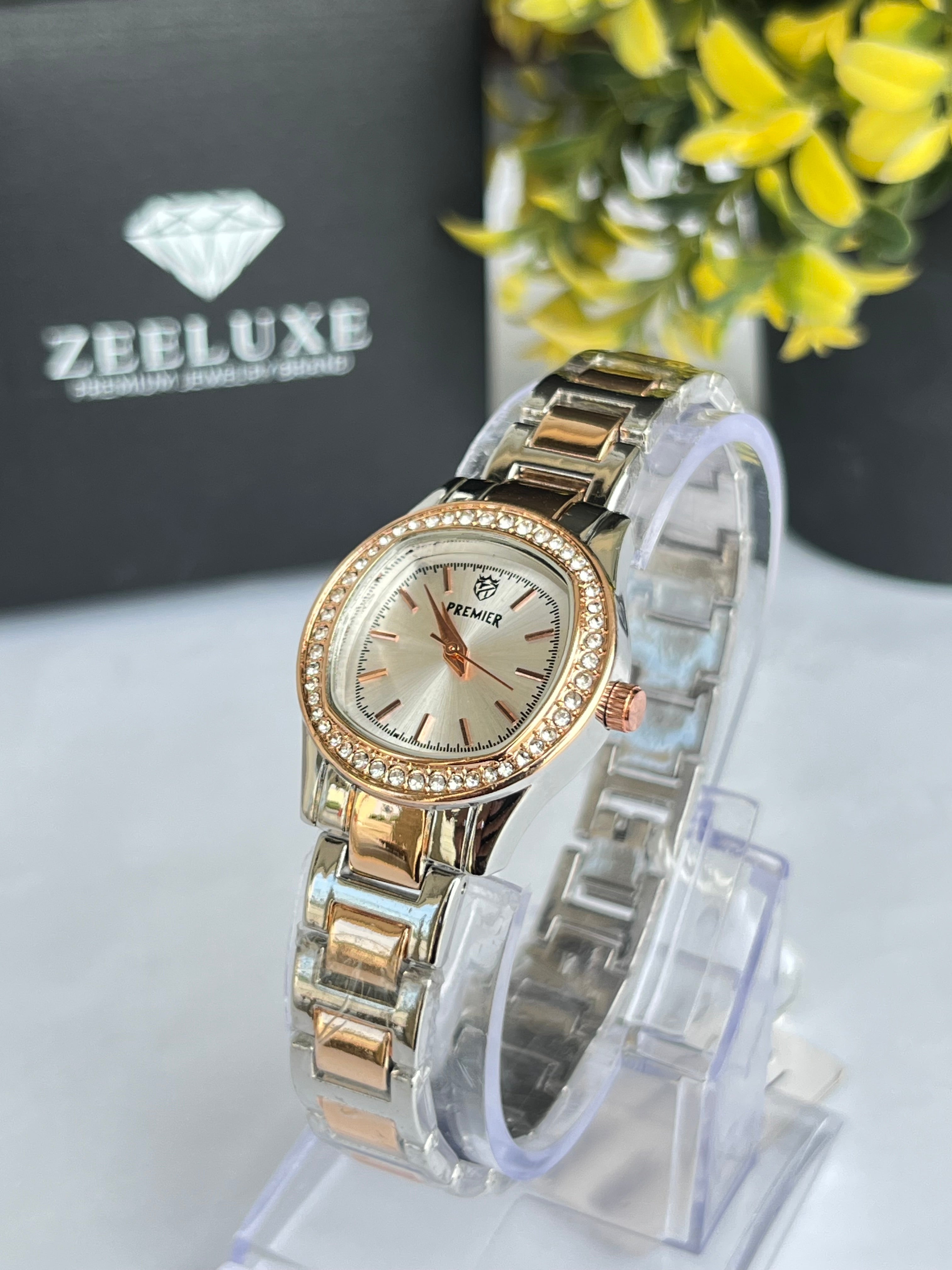 PREMIER TWO-TONE COPPER WHITE DIAL WATCH