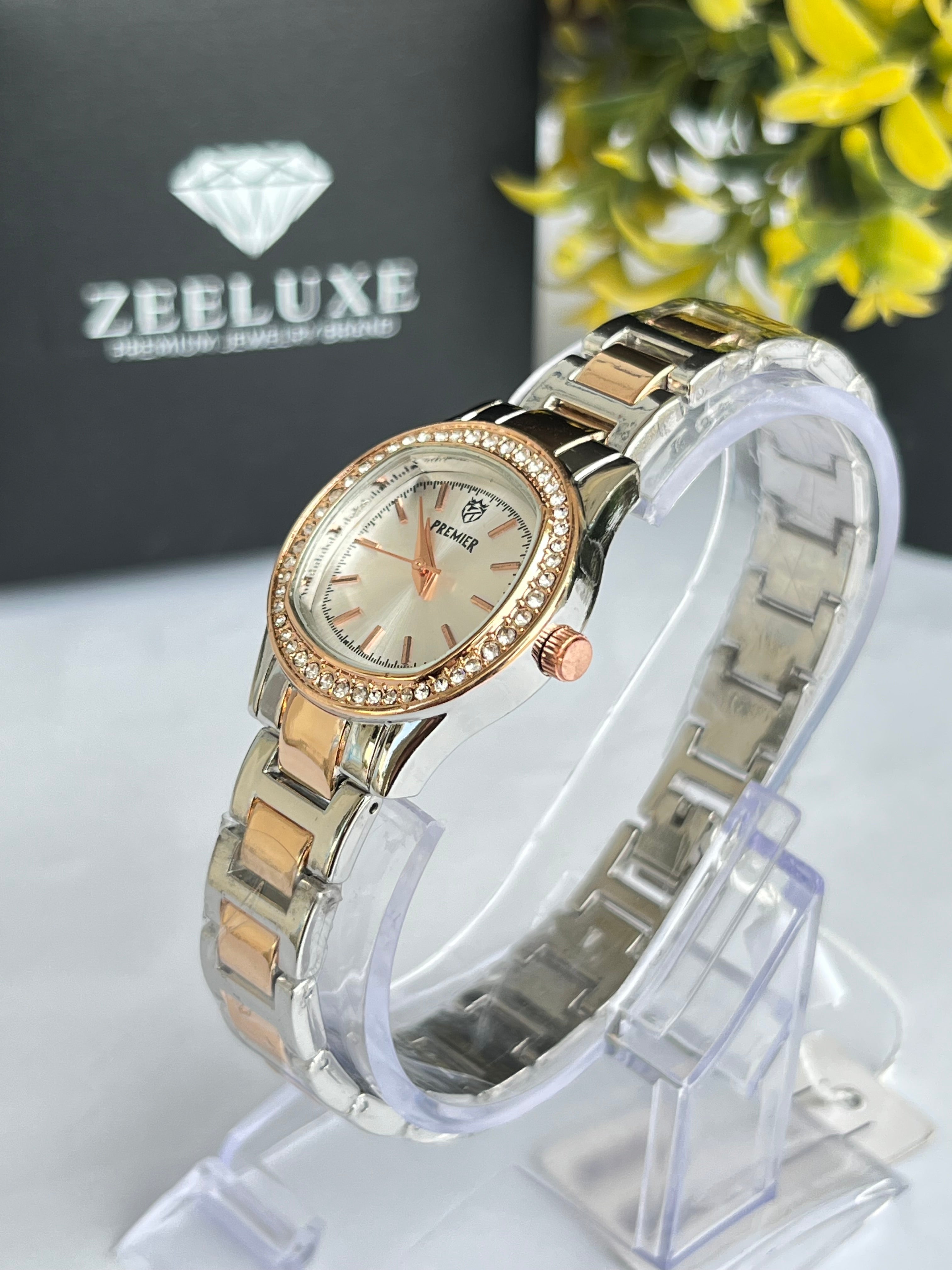 PREMIER TWO-TONE COPPER WHITE DIAL WATCH