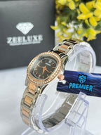 PREMIER TWO-TONE COPPER BLACK DIAL WATCH