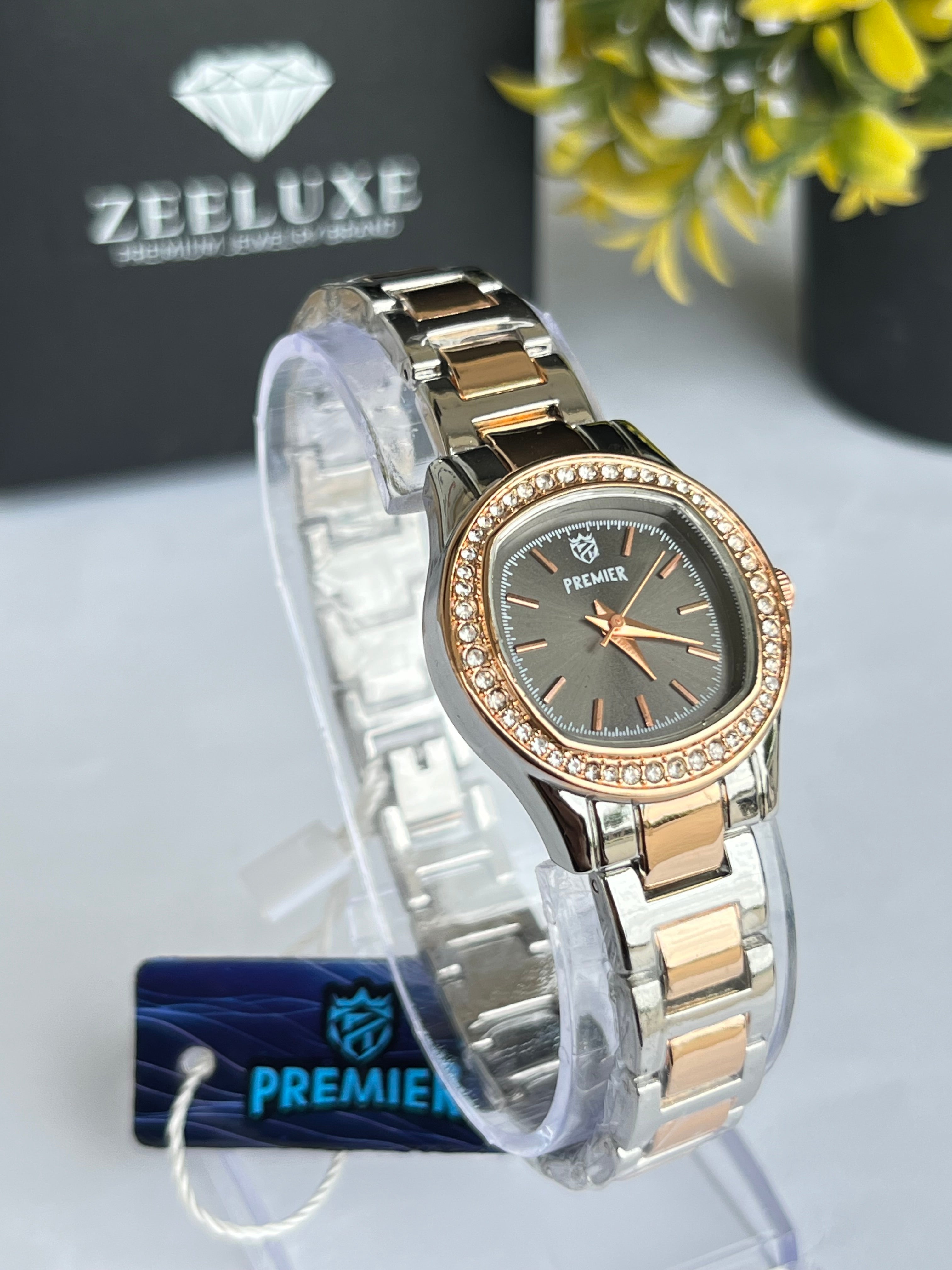 PREMIER TWO-TONE COPPER BLACK DIAL WATCH