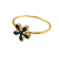18K-GOLD PLATED SMALL FLOWER RING