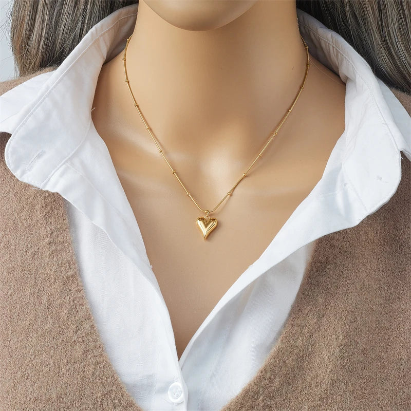 18K GOLD PLATED HEART PENDENT