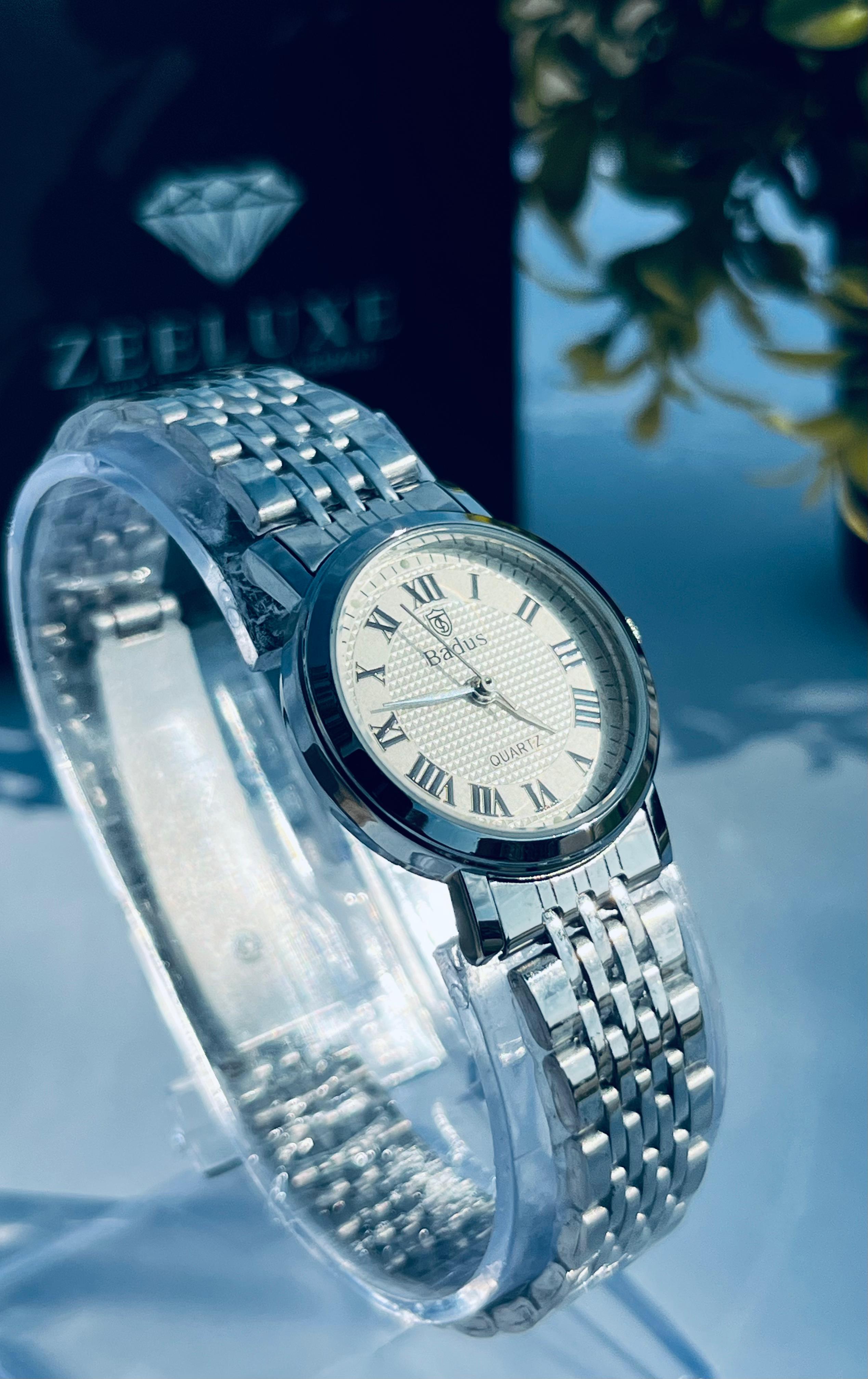 BADUS ROMAN WHITE DIAL WATCH
