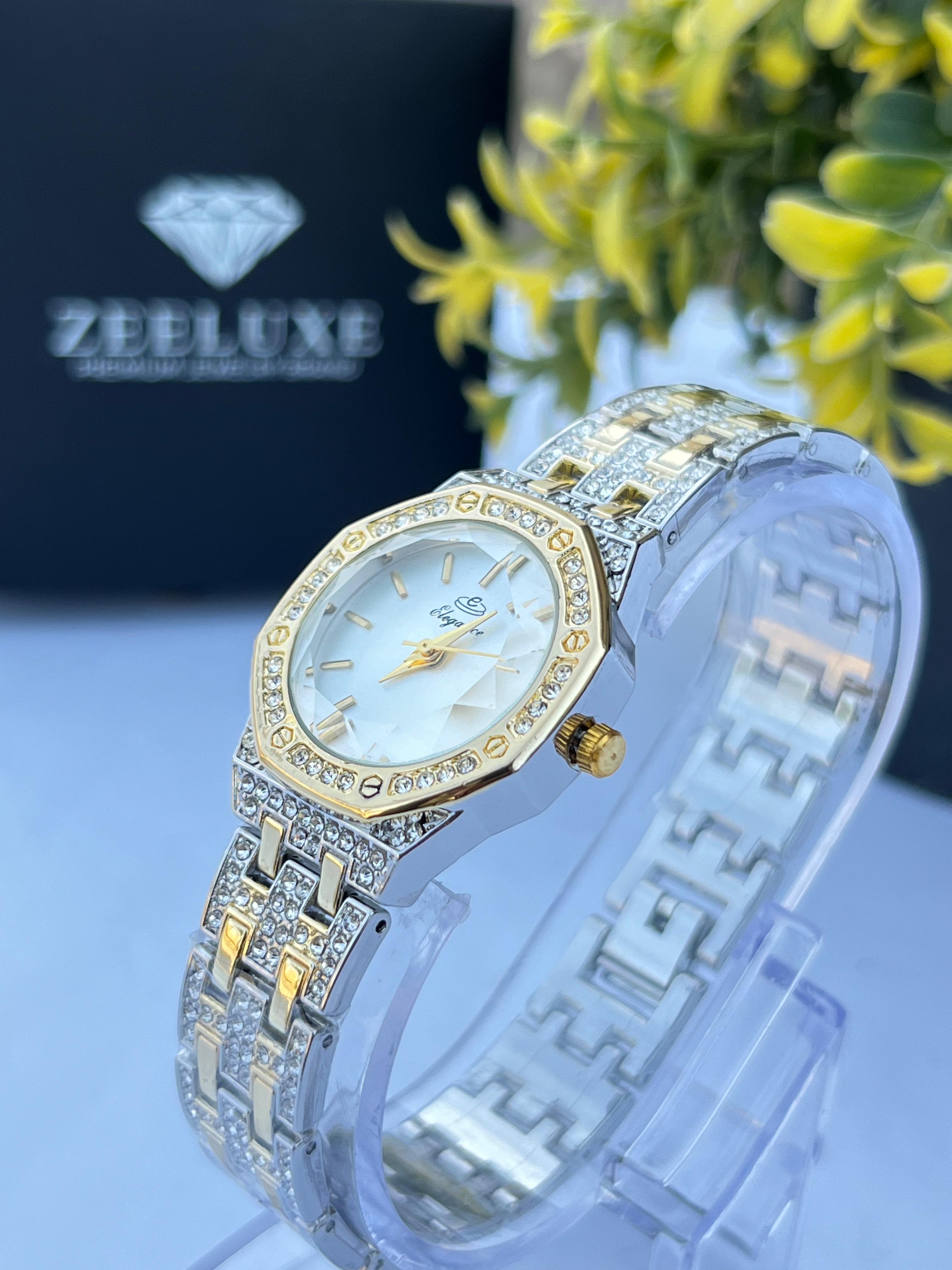 ELEGANCE ROUND WHITE DIAL WATCH