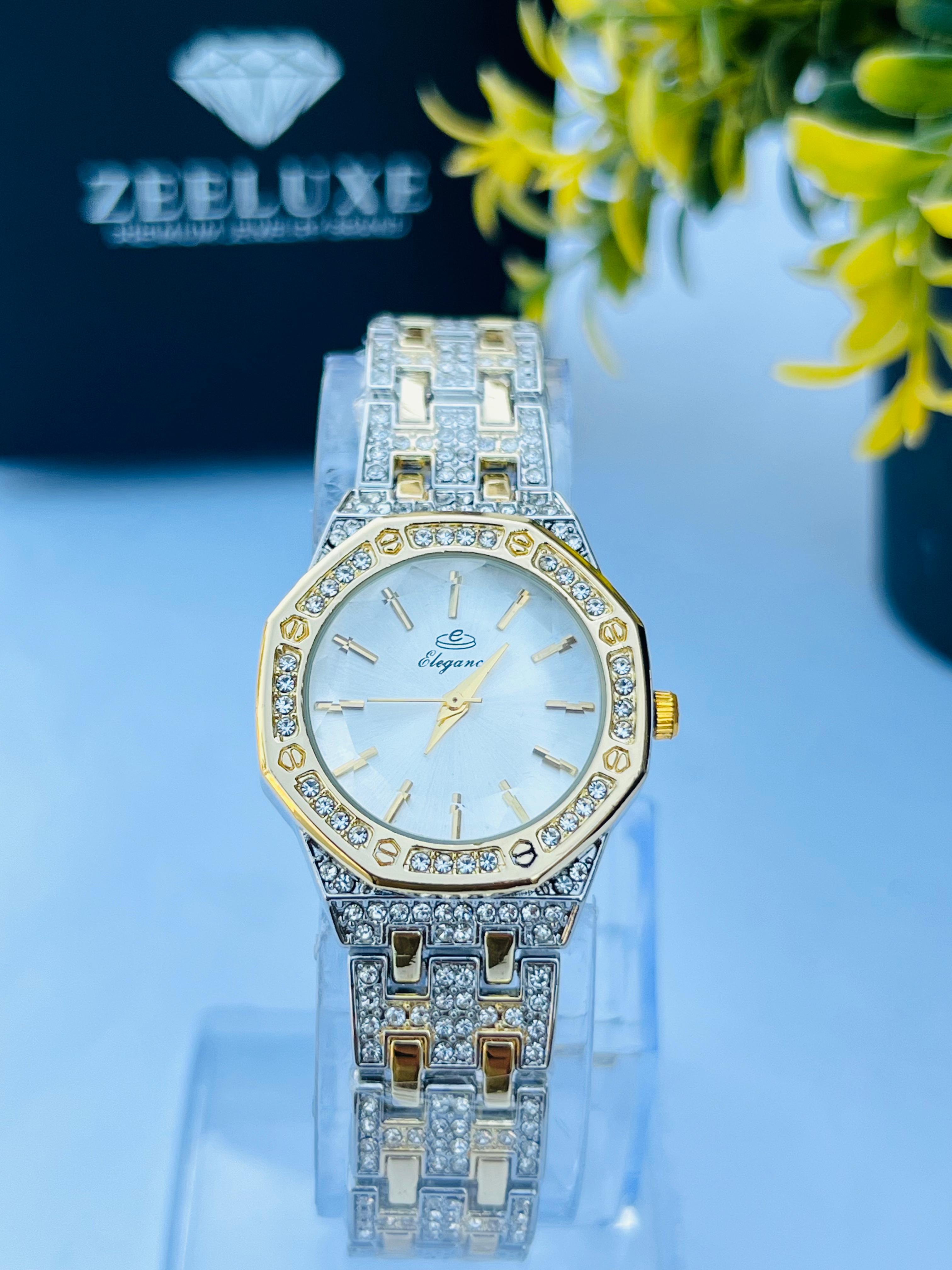 ELEGANCE ROUND WHITE DIAL WATCH