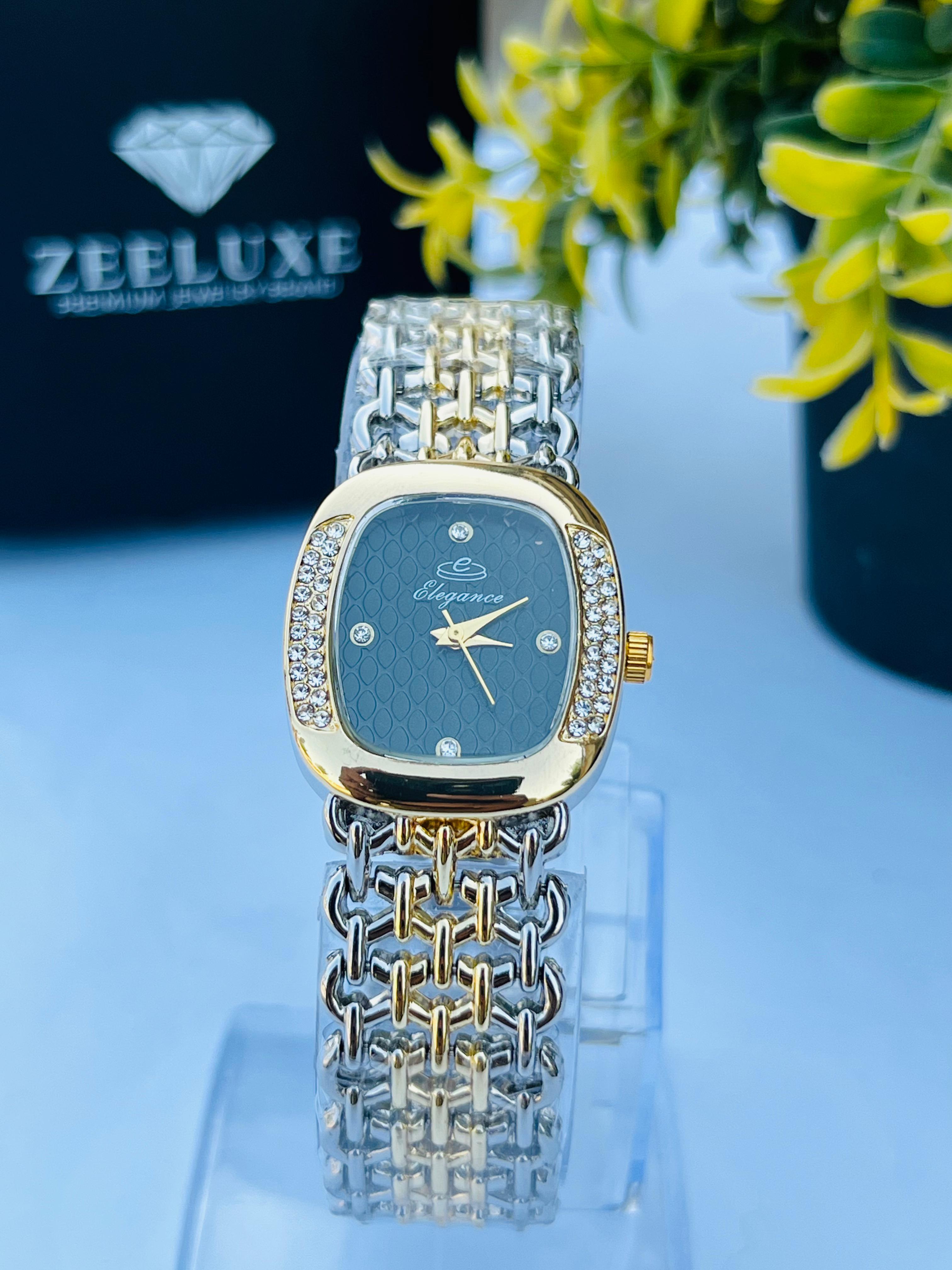 ELEGANCE GOLDEN GREEN DIAL WATCH