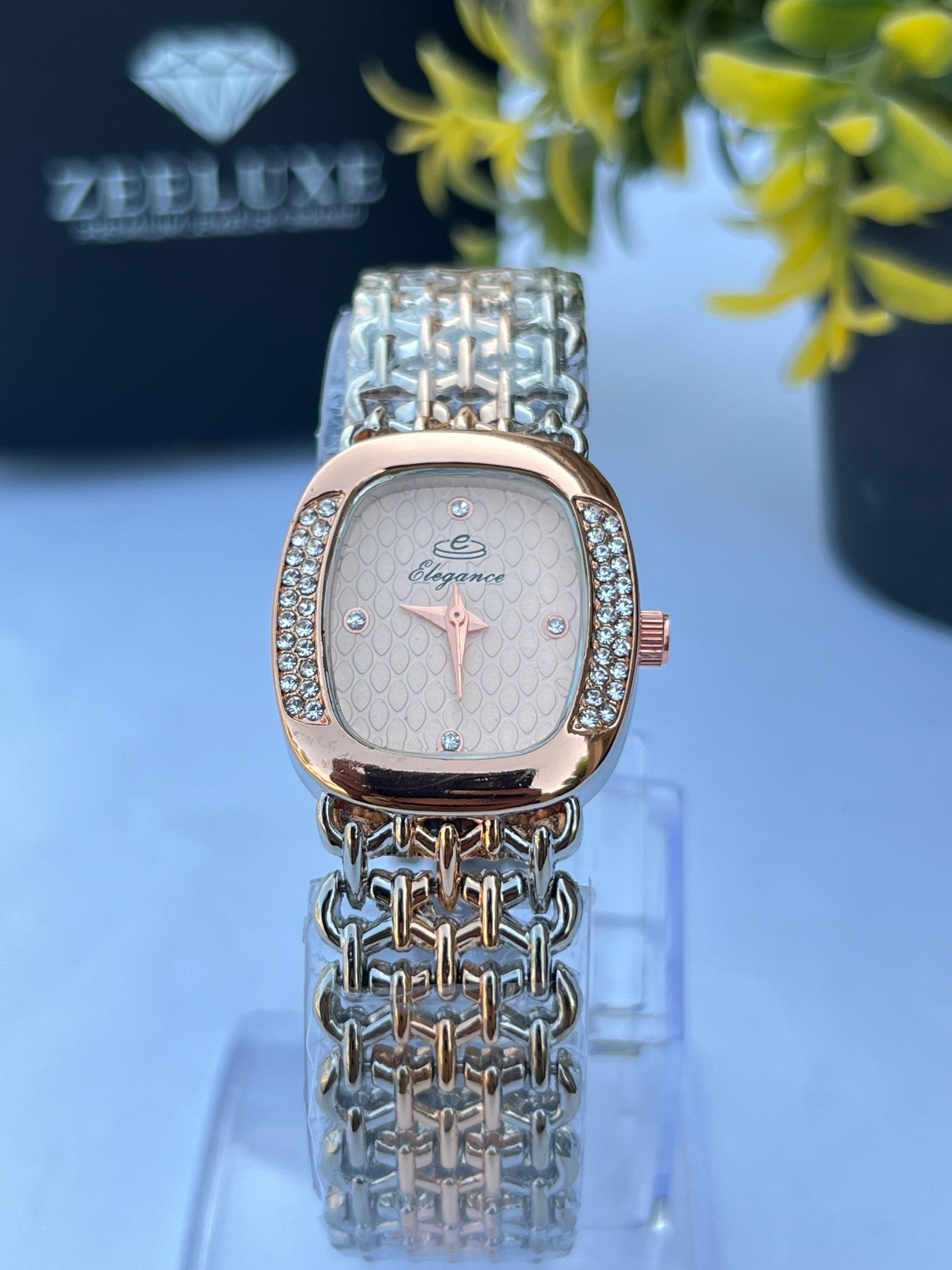 ELEGANCE COPPER PINK DIAL WATCH