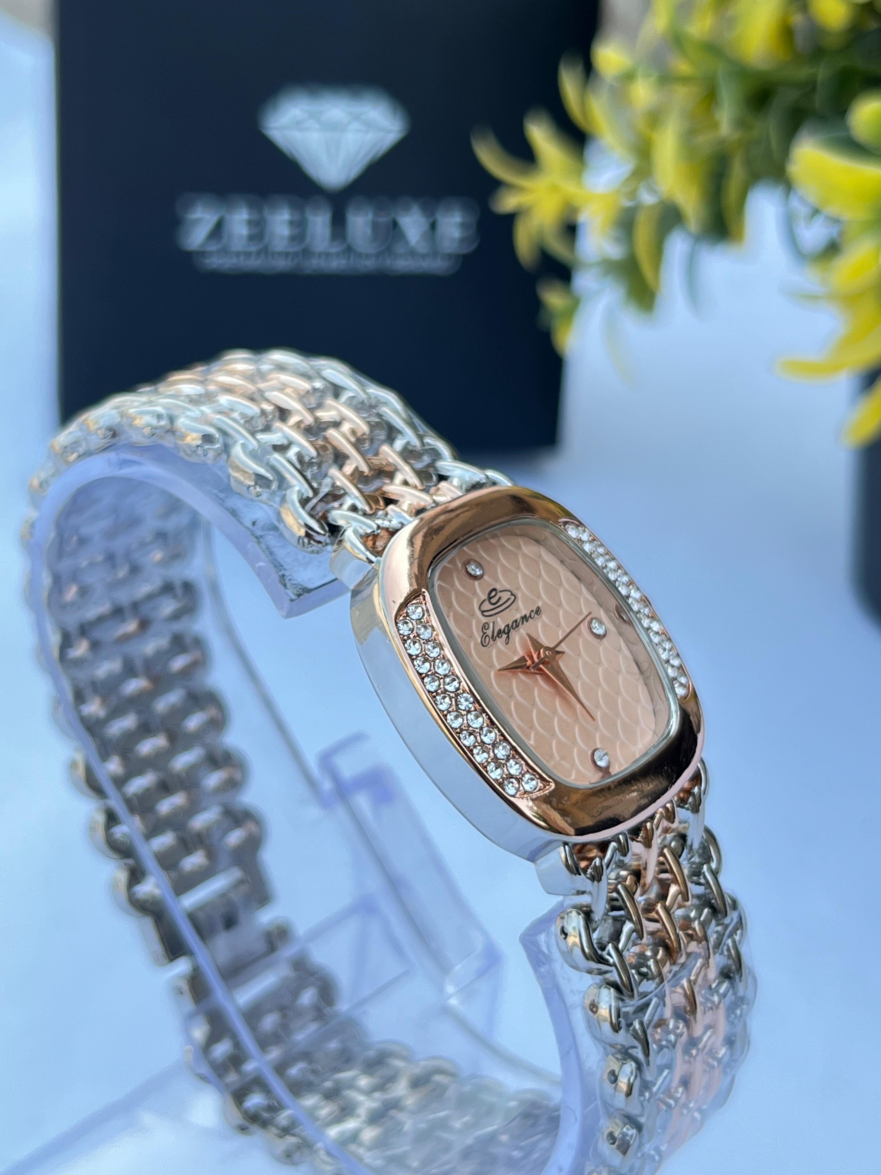 ELEGANCE COPPER PINK DIAL WATCH