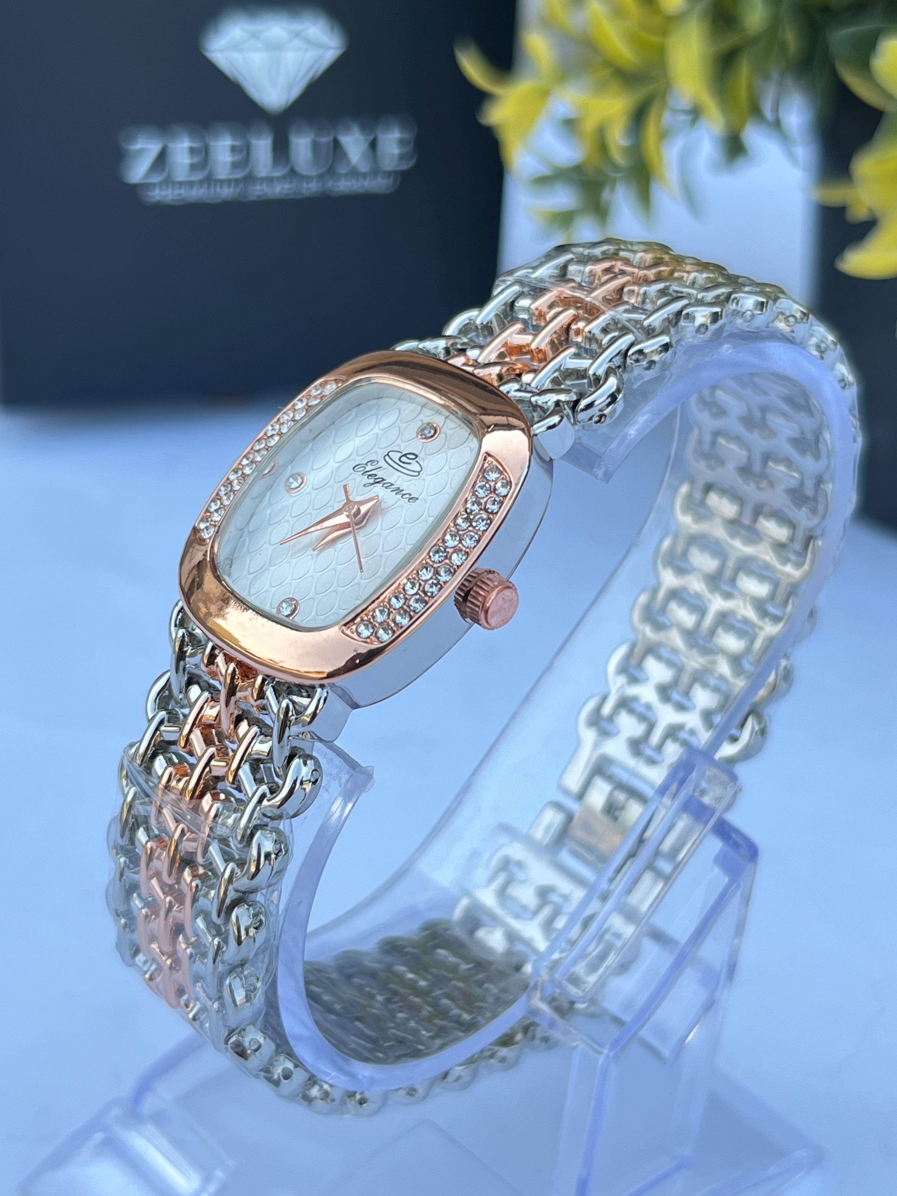 ELEGANCE COPPER WHITE DIAL WATCH