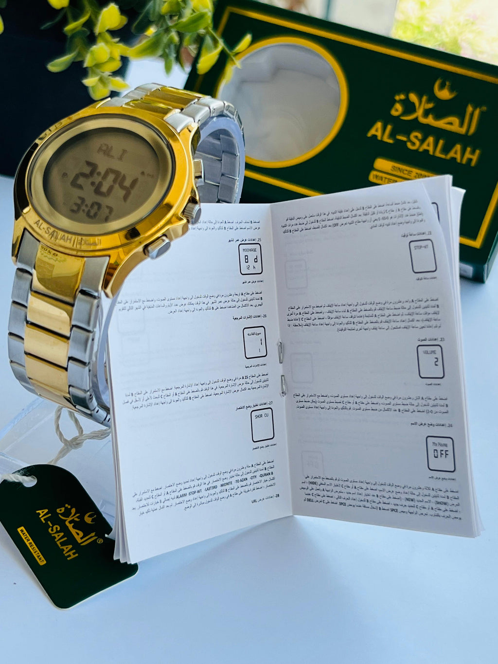 AL-SALAH ORIGINAL WATCH PURE STAINLESS STEEL