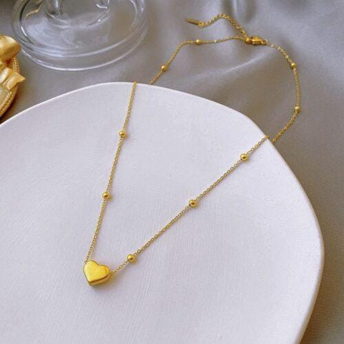18K-GOLD PLATED MINI HEART PENDENT