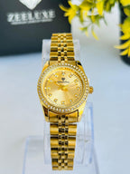 ORIGINAL DIAMOND GOLDEN CHAIN STAINLESS STEEL WATCH