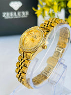ORIGINAL DIAMOND GOLDEN CHAIN STAINLESS STEEL WATCH