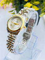 ORIGINAL DIAMOND TWO-TONE WHITE DIAL WATCH